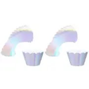 48 Pcs Rainbow Cupcake Liners Cupcake Wrappers Holders Muffin Liners Baking C...