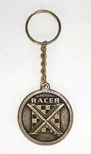 HORIZON 1994 - SPEED RACER (MACH GOGOGO) RACER X SOLID METAL KEYCHAIN 1.75" IN D