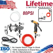 12V High Pressure Electric Sprayer Gun Self-Priming Portable Hose Water Pump Kit