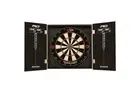 Red Dragon Razor Razoredge Dart Board and Black RD Deluxe Cabinet Man Cave Gift