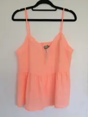 ASOS Women's Size 10 Top Camisole Style Peach Floaty NWT BRAND NEW