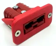 RED Anderson Plug flush Mount Cover Bracket SB50 countersunk bolt holes inc Red