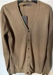 Ben Sherman Size Medium 100% Cotton Cardigan With Pockets NWTS