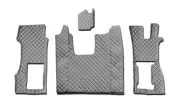 ECO LEATHER GREY RHD FLOOR MATS+ENGIN COVER FOR SCANIA R NEXTGEN FOLD.SEAT 2016+