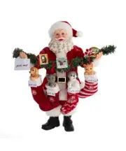 Kurt Adler Fabriché™ Pet Adoption Santa "Pick Me" Dogs Cats Christmas Stockings