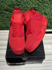 Size 10M/11.5W - Jordan 4 Retro Flyknit Red Sz 10.. AQ3559-600