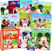 Disney Story Books Collection Bundle ~ 10 Pack Mickey Mouse and Minnie Board Book Set for Toddlers 1-3 with Stickers (Mini Story Books)