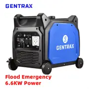 GENTRAX GT6600 Inverter Generator 6.6KW Max Pure Sine Remote Start Camping 2x 15A Outlets + 1x 30A Outlet