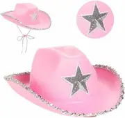LYLAC Party HAT Cowboy Sequins Pink