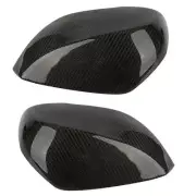 2Pcs Real Carbon Fiber Side View Mirror Cover Caps For 2014-2019 INFINITI Q70