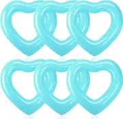 47.3 X 39.4 Inch Heart Pool Float Inflatable Swim Rings Heart Floatie Bacheloret