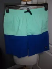 QuickSilver Boys Butt Logo Volley Shorts Size L- MSRP $48