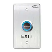 Visionis VIS-7013 Stainless Steel No Touch Request to Exit Button Standard Size