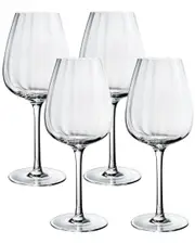 Villeroy & Boch Set of 4 Rose Garden Red Wine Glasses