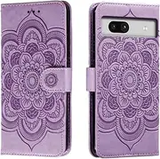 shingtomua for Google Pixel 7a Case Wallet with Card Holder Kickstand Magnetic Soft Leather Flip Fold Case for Google Pixel 7A Cover (Purple)