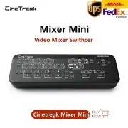 CineTreak Mixer MiNi FHD Video Mixer Swithcer 4-CH HDMI-compatible Live Streming
