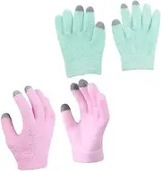minkissy Touch Screen Gloves Hand Moisturizing Gloves for Dry Cracked Hands Gel for Overnight Use for Mom Friends