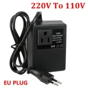 Voltage Converter Transformer 220V to 110V AC 200W Step Down EU Plug Travel Home