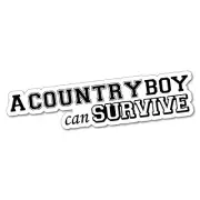 A Country Boy Can Survive Sticker Decal Outback 4x4 Ute Country Aussie #5349EN