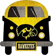 NCAA Iowa Hawkeyes Unisex Iowa Team Bus Sign, Team Color, 12 inch