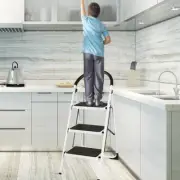 Heavy Duty Industrial Lightweight Folding Stool 3 Step Ladder