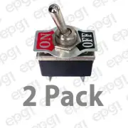 2 PACK - DPST (ON/OFF) HEAVY DUTY TOGGLE SWITCH 20A-125VAC # 66-1904-2PK