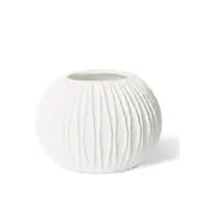 E Style Ceramic Adelina Vase Plant Vase Home/Office Table Decor 46x31cm White