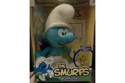 Smurfs 50th Anniversary Plush with Sound and Collector Figure