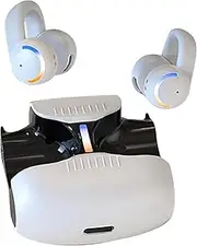 Ear Clip Earbuds, Open Ear Earbuds, Lightweight Wireless Comfortable Bone Conduction Earphones Noise Reduction for Cycling Workouts Workplace Running Travel