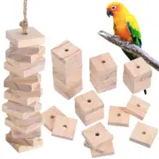 100 Pcs Parrot Chewing Toy Travel Pet Bird Supplies Parrots Toys Blocks