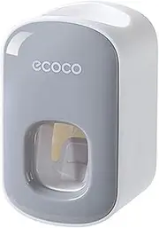 Teeth Paste Dispenser,Automatic Toothpaste Dispenser Squeezer Hand Free Wall Mounted for Kids Adults Bathroom Washroom Grey