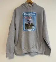 North Melbourne Kangaroos AFL Men’s Hoodie Jumper Size Large BNWT Grey Rookie