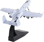 Simhoa 1:100 Scale A-10 Attack Plane Fighter Aircraft Model for Collectables, Adults, Aviation Enthusiasts, Males