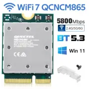 WiFi 7 QCNCM865 Wireless Card 2.4G/5G/6Ghz M.2 WiFi Module Adapter Bluetooth 5.3