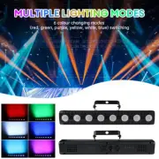 RGB Wall Wash Bar Light 8 LED DMX Stage Color Mixing Strip Party DJ Disco Lamp