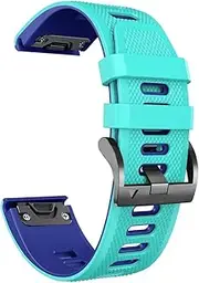 [ISOUDE] 22 26MM Silicone Watch Band Straps For Garmin Fenix 7 7X 6X 6 Pro Wristband 5 5X Plus 3 HR MK2 Smartwatch Quick Release Bracelet