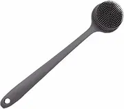 Cinlitek Silicone Body Scrubber - Long Handle Back Scrubber, Shower Exfoliator