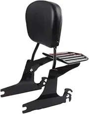 Motorbike Back Rests for Ha&rley for Dyna FXD for Low Rider for Custom Sport for Wide Glide 2002-2005 Motorcycle Passenger Backrest Pad Luggage Rack Luggage Rack Backrest