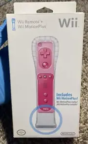 Official Nintendo Wii Remote and MotionPlus Bundle - Pink NEW/UNOPENED