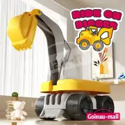 Kids Excavator Ride on Car Digger Bulldozer Construction Truck Sandpit Play Toys
