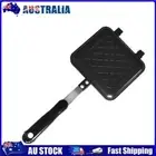 AU Double Sided Frying Pan Aluminum Alloy Reversible Griddle Pan Kitchen Cookwar