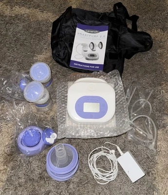 Lansinoh SmartPump 2.0 Double Electric Breast Pump - NEW - Bluetooth
