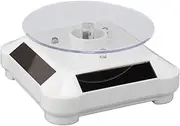 Solar Display Stand Turntable, 360 Degree Rotating Display Stand, Rotating Display Stand with RGB Light for Jewelry Spinner Watch Hobby Collection Shelf, Photography Products