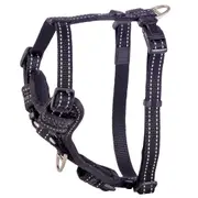 Rogz Control Stop-Pull Dog Harness Padded Black Medium