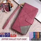 For Samsung S25 S24 S23 S22 S21 S20 FE Ultra Flip Case Leather ZIP Wallet Cover