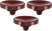 uxcell Camera Shutter Button, 3 Pack Soft Shutter Release Button Pure Copper Camera Button Concave Suitable for Nikon for Fujifilm for Leica DSLR/SLR Camera, Dark Red