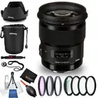 Sigma 50mm f/1.4 DG HSM Art Lens for Canon EF 311101 - 10PC Accessory Bundle