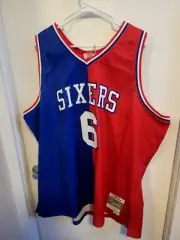 Philadelphia 76ers Julius Erving Mitchell & Ness Split Swingman 82-83 Jersey 4XL