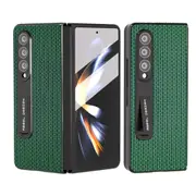 For Samsung Galaxy Z Fold4 5G Premium Leather Phone Case With Holder - Luxury Design