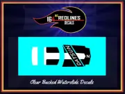 1/64 Redline 'Z Whiz' BLACK Replica Decal SCR-0213